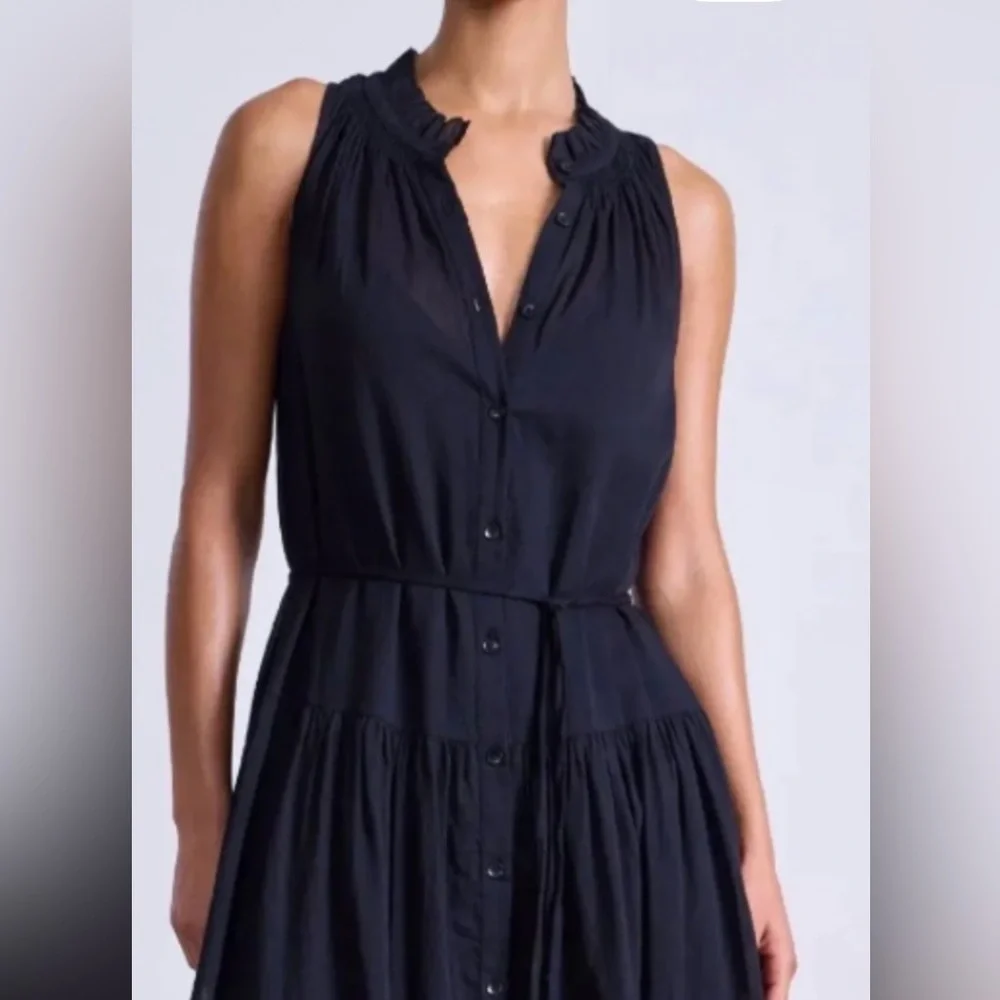 Banana Republic Navy Sleeveless Tiered Maxi Dress - Picture 6 of 7